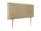 Laviecasa Smooth Faux Leather Headboard 110x105cm with Legs for 105cm Beds - Champagne QJNY31386