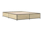 Laviecasa oak bed frame (without mattress) 135x190 cm LSEB31508