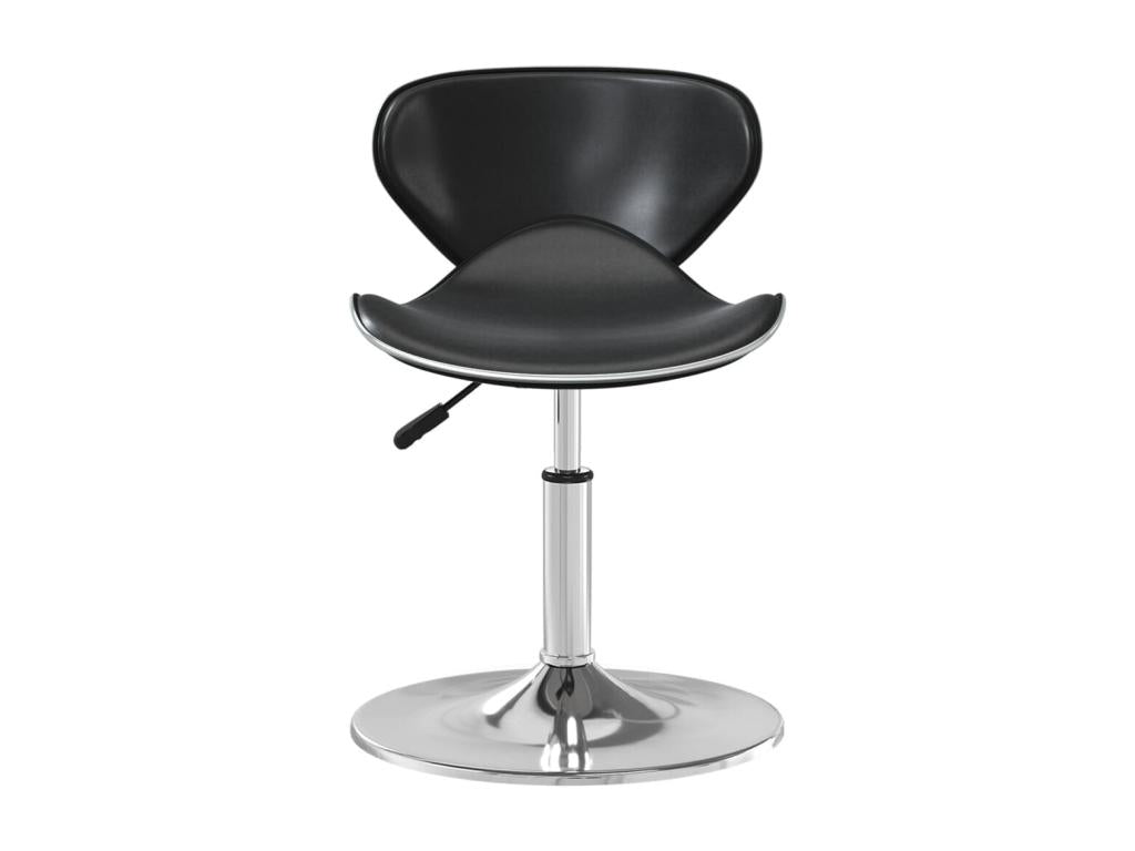 Black Faux Leather Bar Stool Laviecasa UVUA98215