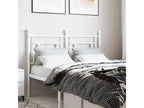White metal headboard 120cm