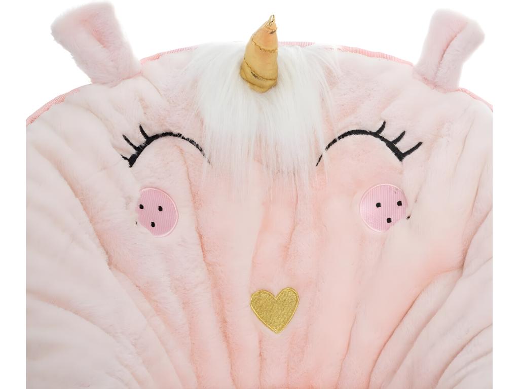 Folding children's armchair in light pink - Diameter 50 x Height 55 cm