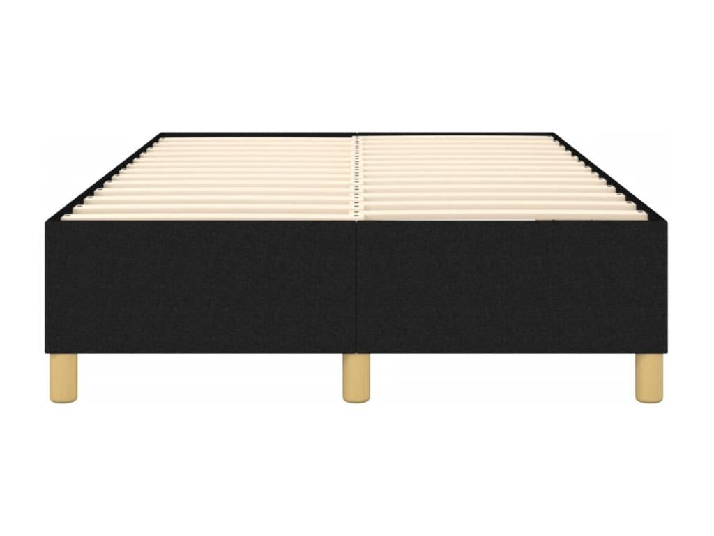 Black bed frame without mattress, 120x200 cm, fabric TIFO69471