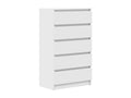 White Chest of Drawers 60x36x103 cm Engineered Wood UGMC06949