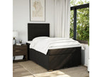 Meubiana bed base with black mattress 120x200 cm fabric
