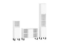 3-piece bathroom furniture set, white engineered wood, UTLW24145