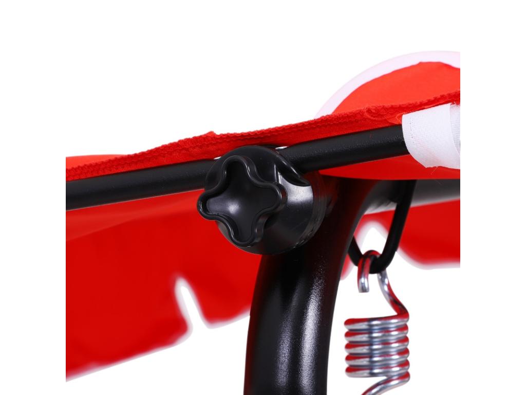 Meubiana 3-Seater Garden Swing, Red