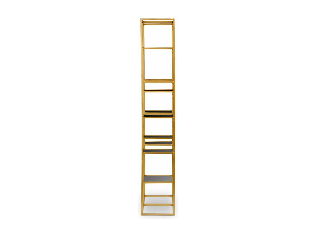 Laviecasa 175cm Gold Glass Designer Shelf PJOE51452