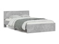 Bed frame with headboard, concrete grey, 135x190 GFZG36583