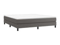 Meubiana bed base, grey, 180x200 cm, faux leather