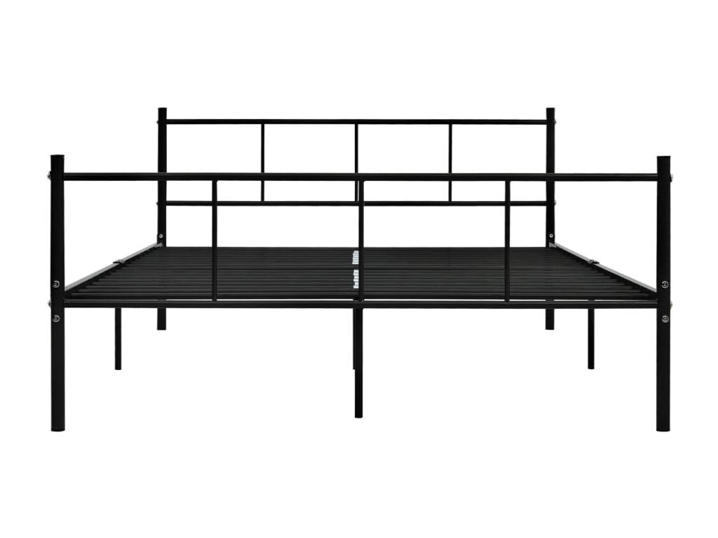 Black Metal Bed Frame 140x200 cm