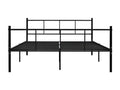 Black Metal Bed Frame 140x200 cm