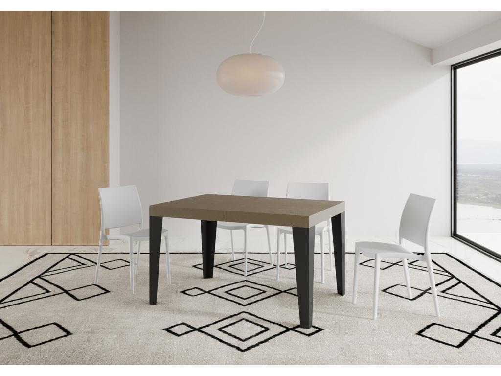 Flame Meubiana extendable table 90x140/244 cm with anthracite legs