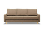 3-seater sofa with sleeper function, Brown FVZP09168