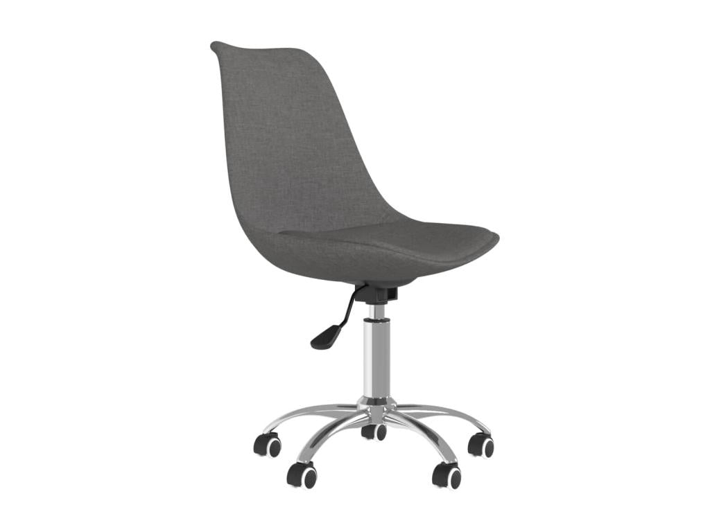 Swivel dining chairs, set of 4, dark grey fabric, SDSL77319