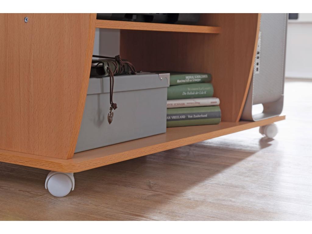 Office table 90x71x50cm Beech PC Table Computer table with shelves IGVU25669