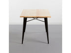 Rectangular dining table, wood and iron, 120x80x74cm, Laviecasa RPSW31514
