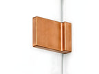 Brushed copper shower enclosure 100x120cm, right-hand pivot, Meubiana COPPER BRUSHED, front access