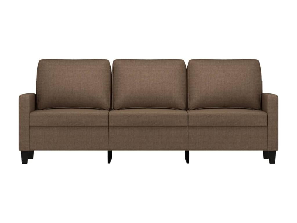 3-seater sofa, brown, 180 cm, fabric, RXWN78689