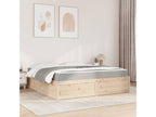 Bed with mattress 180x200 cm solid pine wood