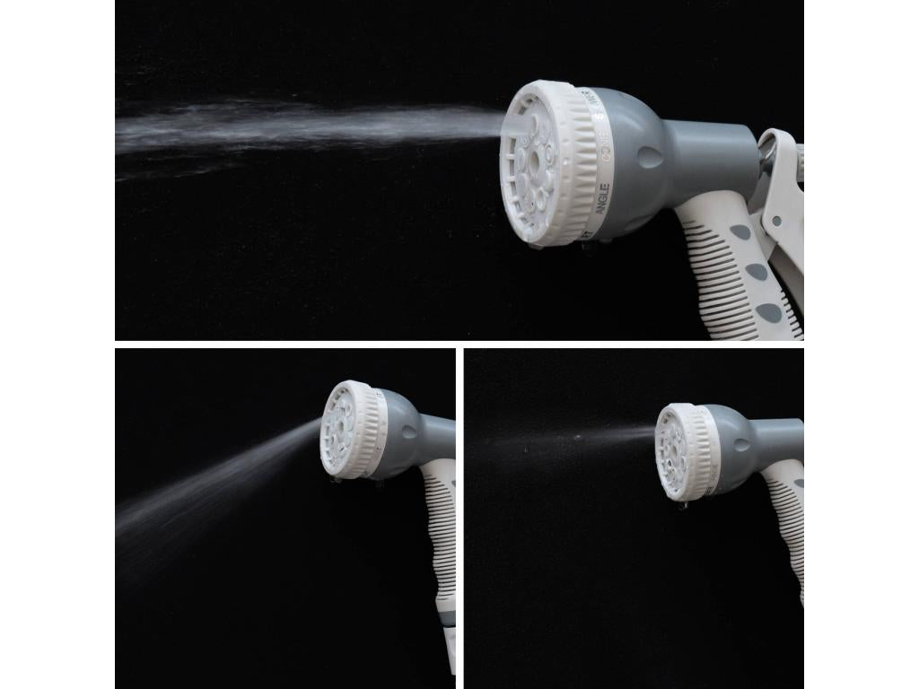 30m hose reel on wheels - hose reel with garden hose - fitting and spray gun included LTDJ36728