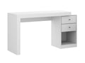 Extendable desk with 2 drawers and 1 shelf - White - Laviecasa KROV81304