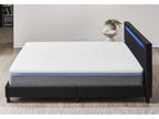 Foam Mattress Set with Headboard 140x200cm Thickness 28cm Soft Natural Latex Comfort IOHX71065