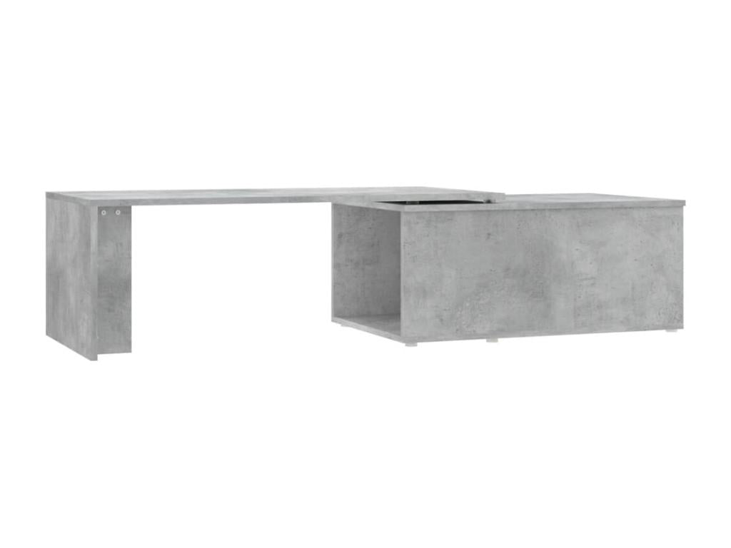 Concrete grey coffee table 150x50x35 cm engineered wood