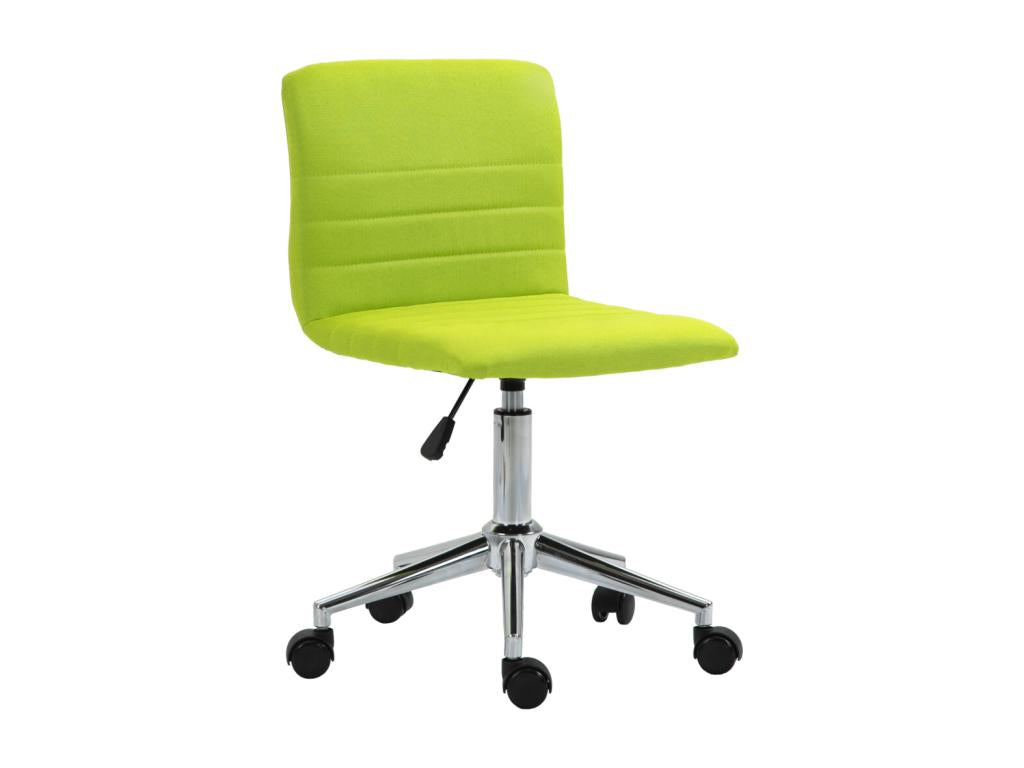 Meubiana office chair, swivel chair for children, children's room office chair, green fabric upholstery