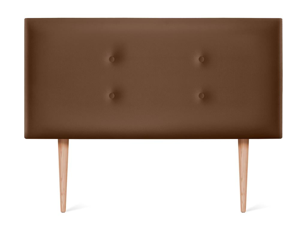 Laviecasa Faux Leather Headboard with 2 Buttons 110x105cm with Legs for 105cm Beds - Clay LWAX87034