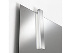 Meubiana L 120cm bathroom vanity unit with 3 drawers in white and grey and LED mirror