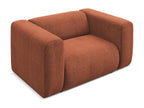 Chenille armchair - terracotta - Meubiana