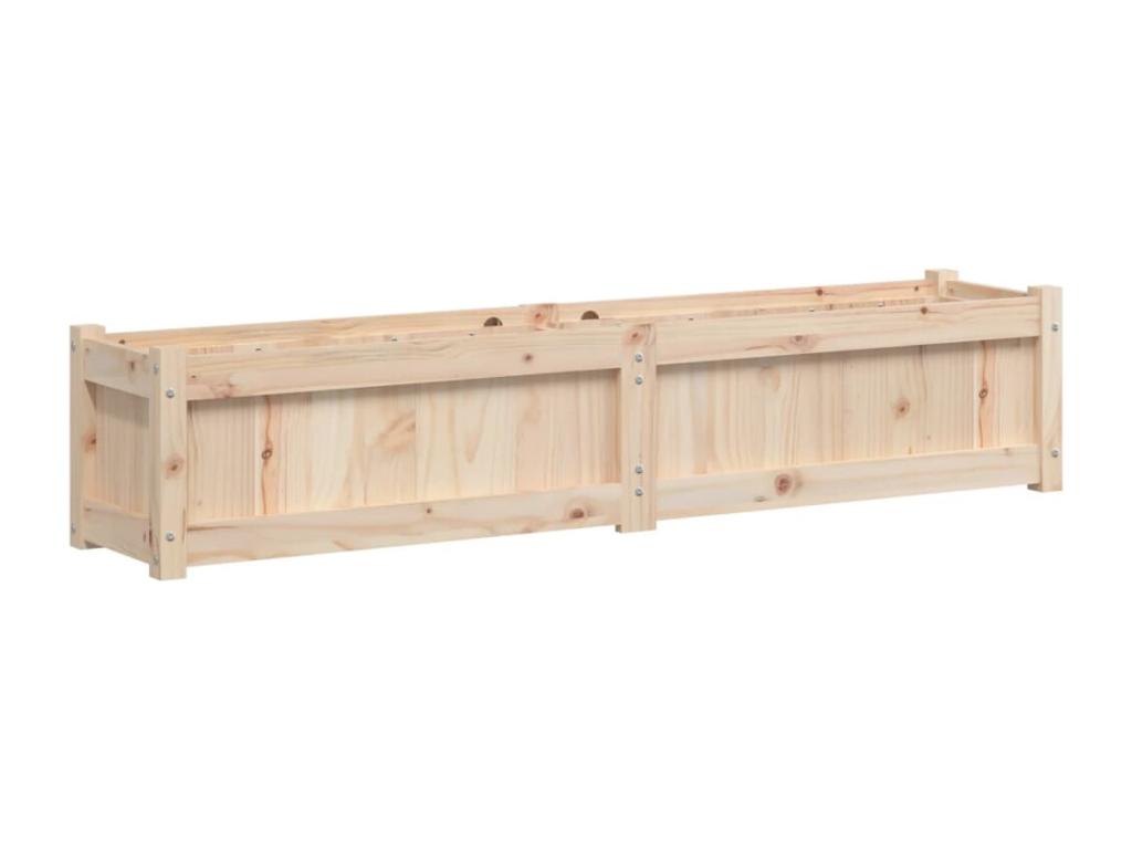 Planter 150x31x31 cm solid pine wood