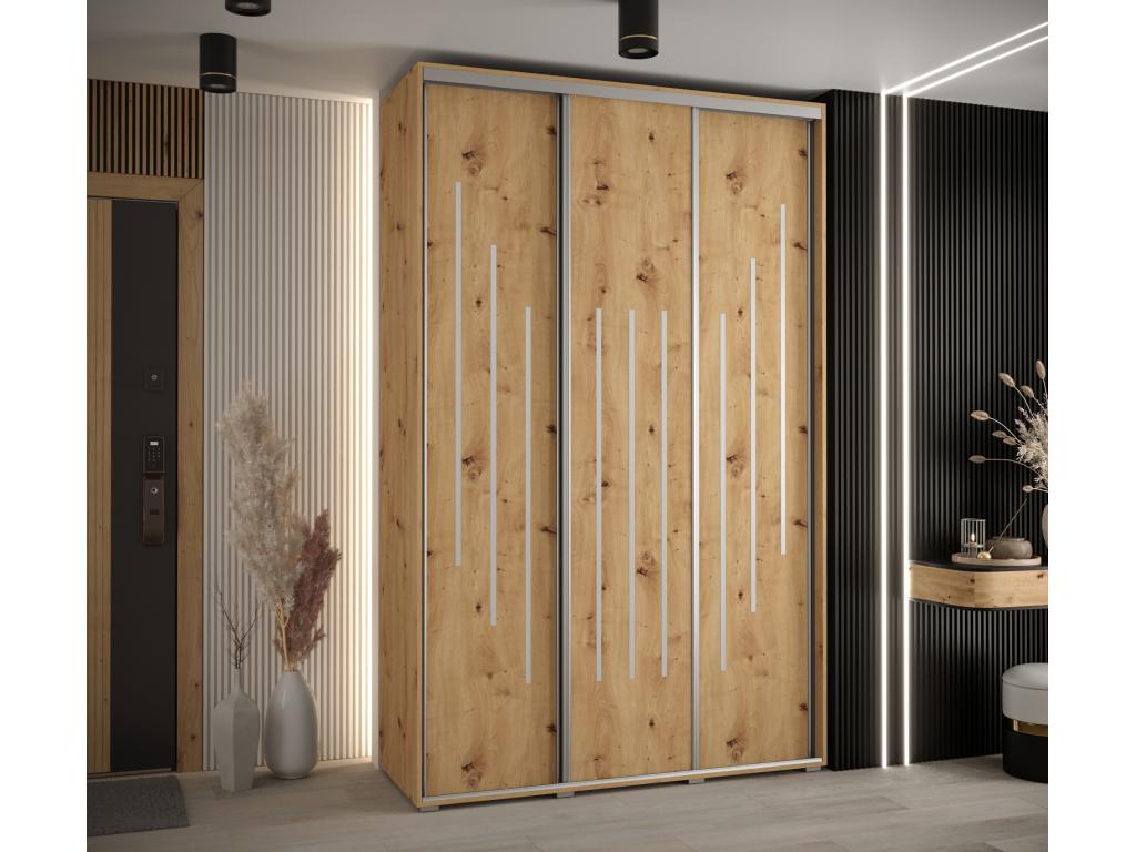 Meubiana 8 Sliding Door Wardrobe 235.2/160/45 3 Doors Meubiana/Silver