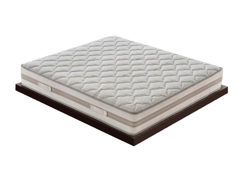 Pocket spring and memory foam mattress - 9 differentiated zones - removable cover - 25 cm high 70x190 cm