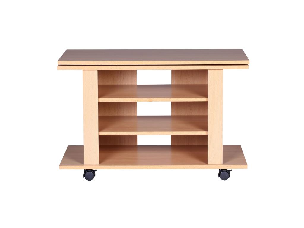 Laviecasa Wooden TV Stand 75x51x38 cm Swivel TV Bench Modern Chest of Drawers UXRT32473