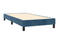 Upholstered bed base with mattress, dark blue, 90x190 cm, ENQU40279