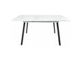 Extendable Dining Table 160cm White / Black OONI72197