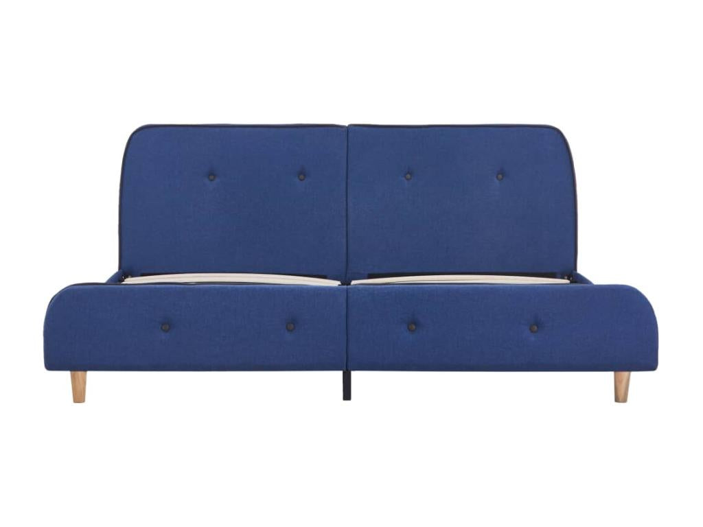 Blue Fabric Bed Frame 180x200 cm NECL22588