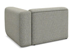 Module with right-hand armrests in textured fabric - dark beige - Laviecasa TSNR21388