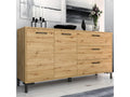 Meubiana Wooden Buffet with 2 Doors and 3 Drawers, 160 cm