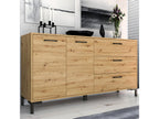 Meubiana Wooden Buffet with 2 Doors and 3 Drawers, 160 cm