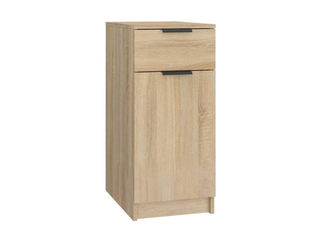 Laviecasa Oak Office Cabinet 33.5x50x75 Engineered Wood LROC27394