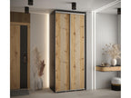 Meubiana 6 Sliding Door Wardrobe 235.2/100/60 2 Doors Black/Meubiana/Silver