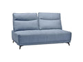 Laviecasa XOMH96253 Modular double chaise lounge in light blue fabric with adjustable backrest