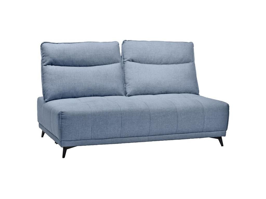 Laviecasa XOMH96253 Modular double chaise lounge in light blue fabric with adjustable backrest