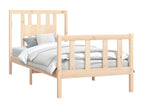 Solid pine wood bed frame and headboard 100x200