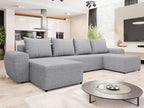 Meubiana 149 Grey Corner Sofa with Sleeping Function and Bed Box (330x140x86cm)