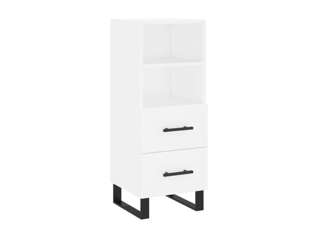 White Highboard 34.5x34x180 cm Engineered Wood LDHW14633